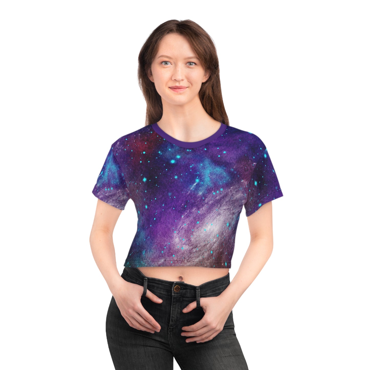 Outer Space Out of this World Crop Tee (AOP)