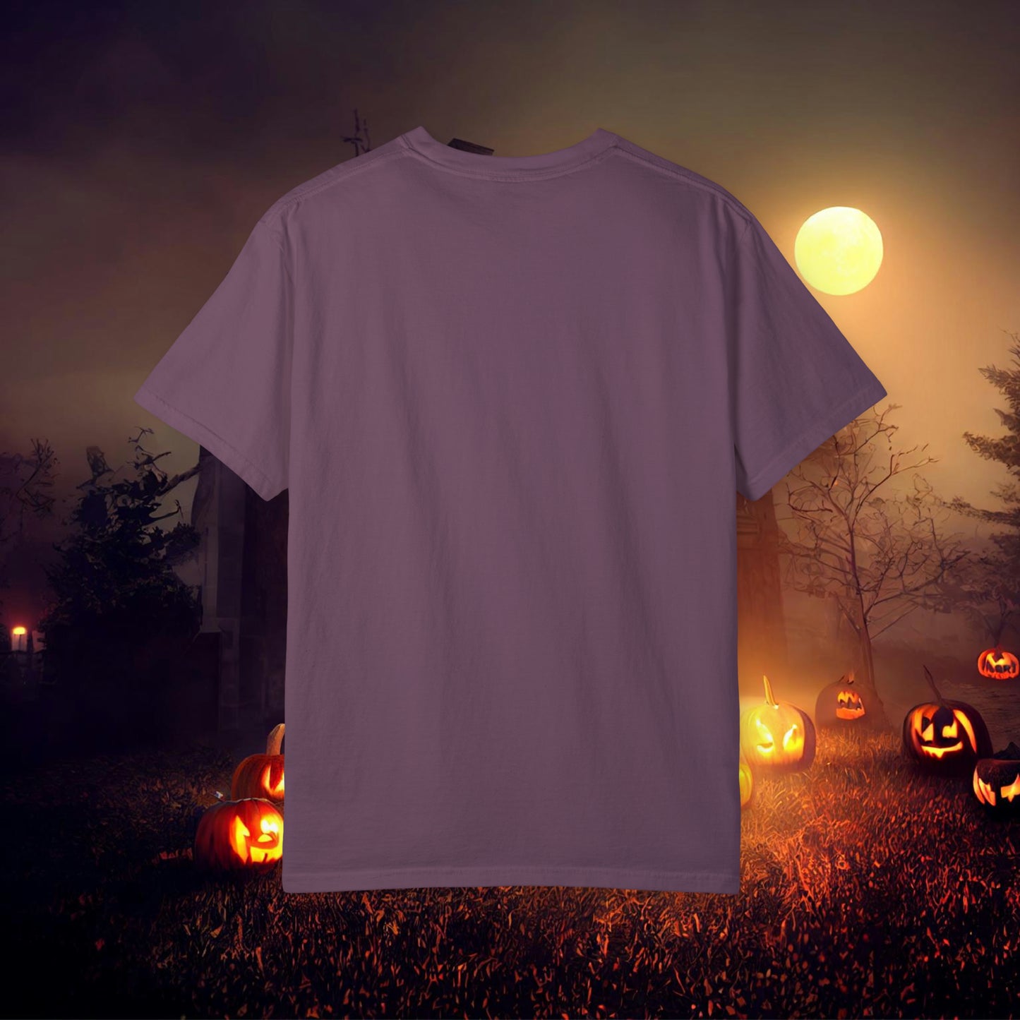 Just a Haunt Mess Retro Halloween Unisex Garment-Dyed T-shirt Gifts for Her Gifts for him