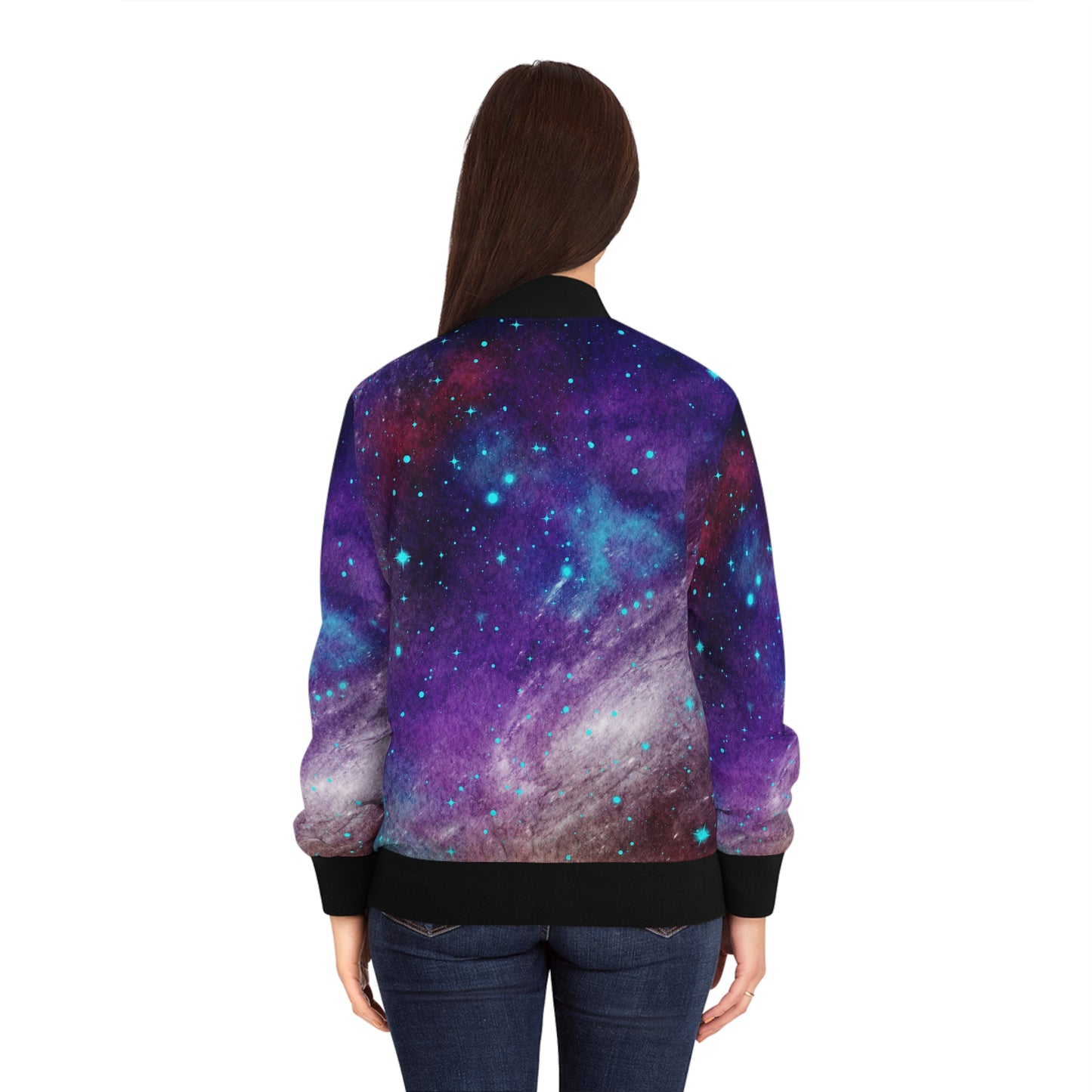 Outer Space Out of this World Women's Bomber Jacket (AOP)