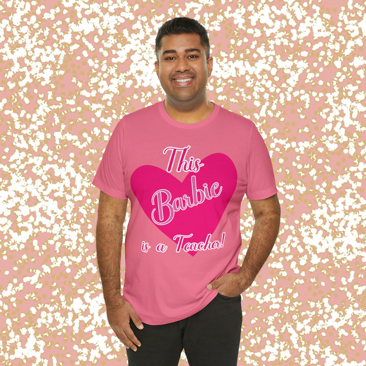 This Barbie is a Teacher Unisex Jersey Short Sleeve Tee gifts for her