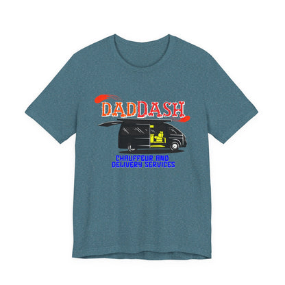 Dad Dash T-Shirt, Unisex Short Sleeve Tee for Dads, Funny Father's Day Gift, Auto Dad Humor Shirt