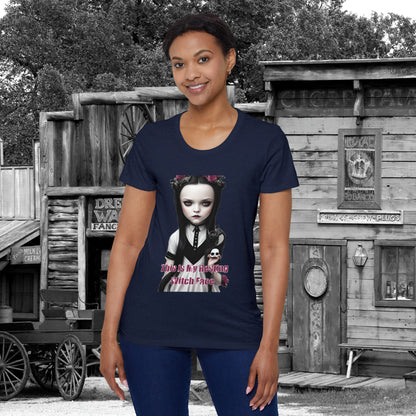 My Resting Witch Face Halloween with Wednesday Addams Women's Organic Short Sleeve T-Shirt