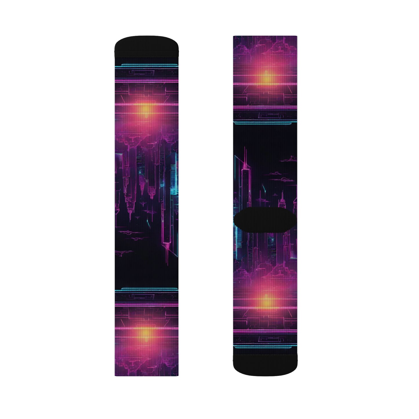 Vibrant Sublimation Socks, Colorful Athletic Socks, Trendy Fashion Accessories, Unique Gift for Her, Cosmic Patterned Socks