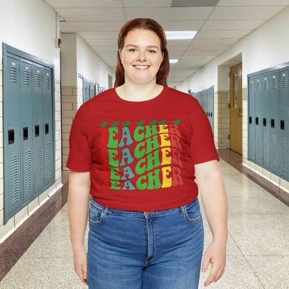 Colorful Teacher Unisex Jersey Short Sleeve Tee