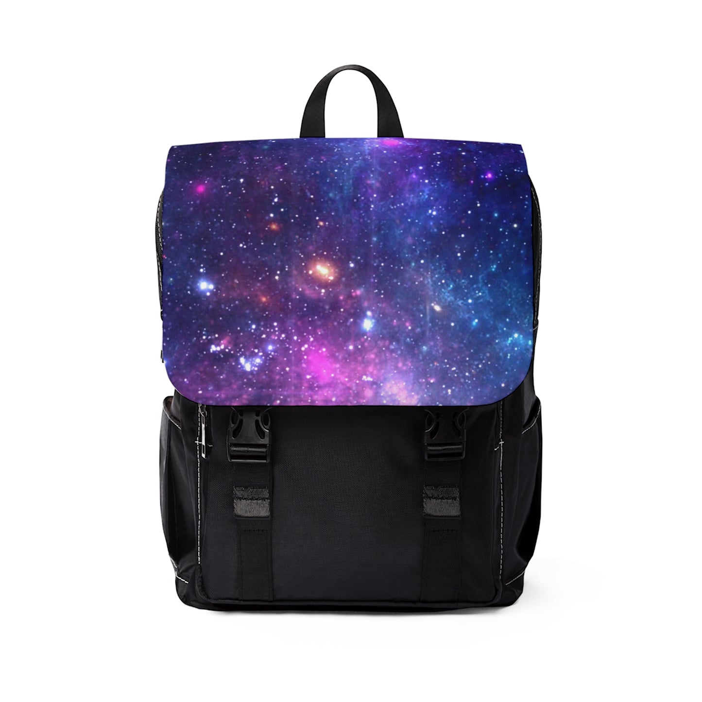 Amongst the Stars, Out of this World, Purple and Blue Unisex Casual Shoulder Backpack School