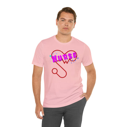Nurse Love Unisex Jersey Tee Bella+Canvas 3001 Healthcare Gift Medical Students, Soft Fabric, Various Sizes Available