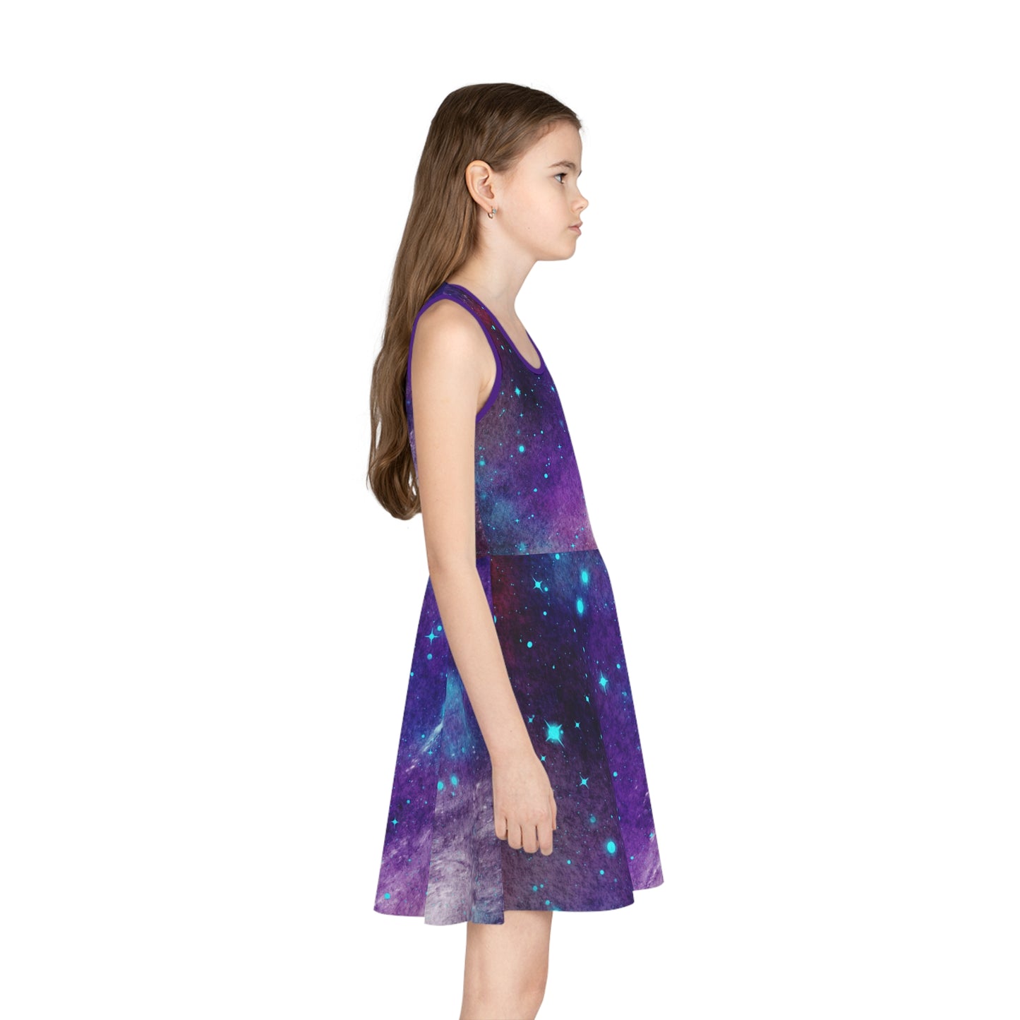 Outer Space Out of this World Girls' Sleeveless Sundress (AOP)