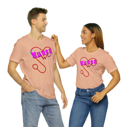 Nurse Love Unisex Jersey Tee Bella+Canvas 3001 Healthcare Gift Medical Students, Soft Fabric, Various Sizes Available