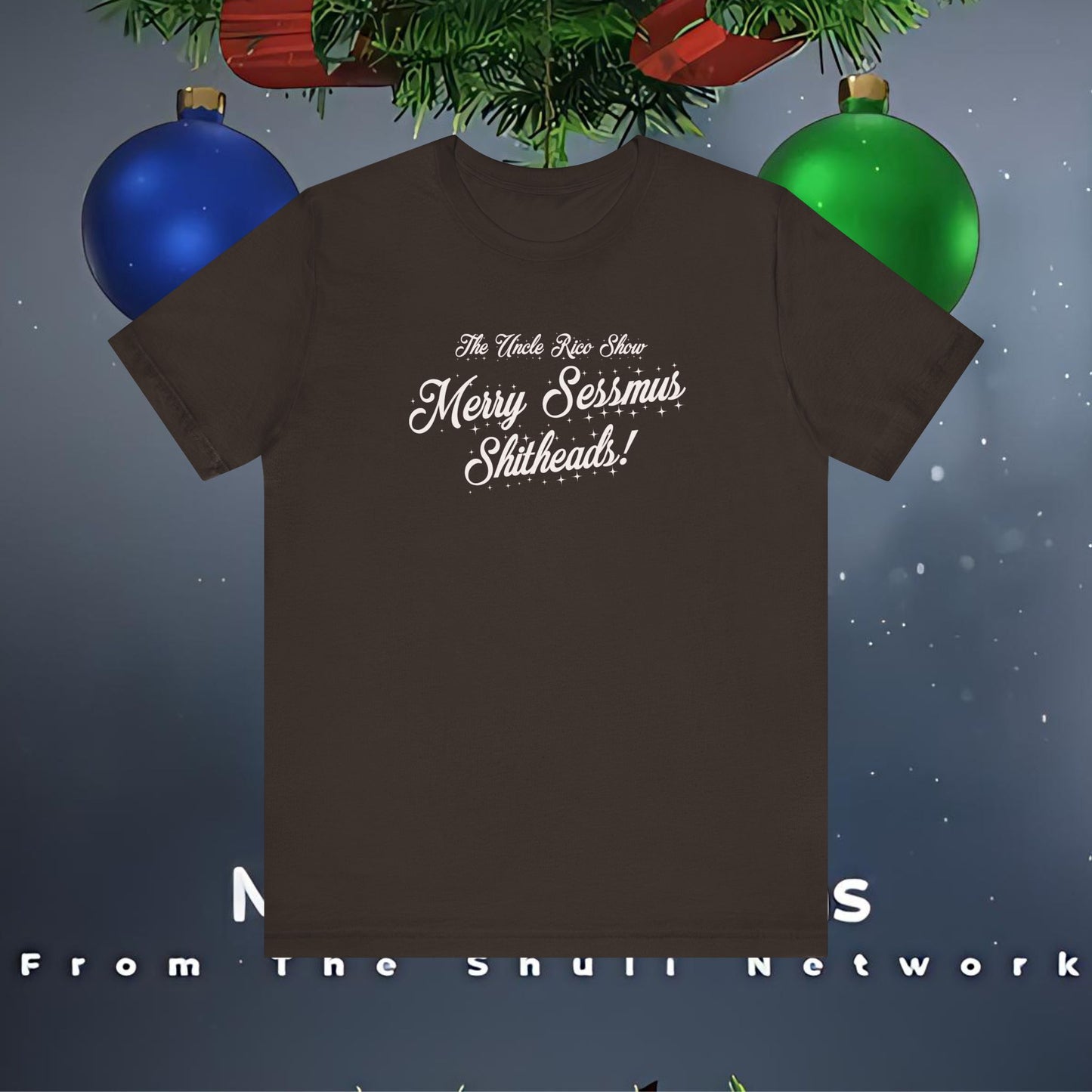 Special Holiday Edition Uncle Rico Show Merry Sessmas Sh!theads! Unisex Jersey Tee