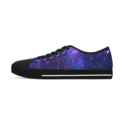 Purple Beyond the Stars Outer Space Out of this World Women's Low Top Sneakers