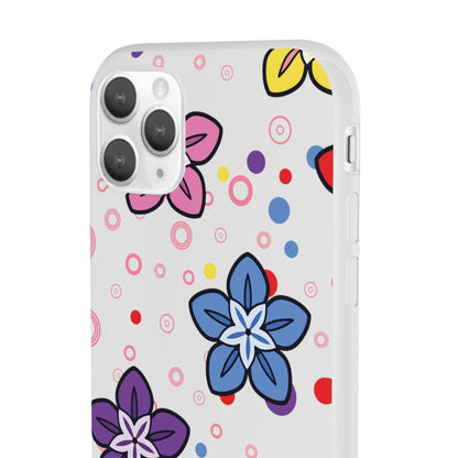 Retro Colorful Flowers Flexi Cases for IPhone and Samsung