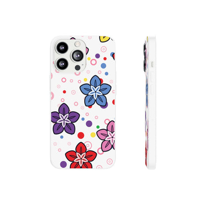 Retro Colorful Flowers Flexi Cases for IPhone and Samsung