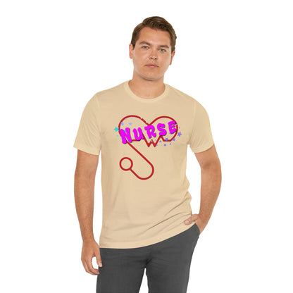 Nurse Love Unisex Jersey Tee Bella+Canvas 3001 Healthcare Gift Medical Students, Soft Fabric, Various Sizes Available
