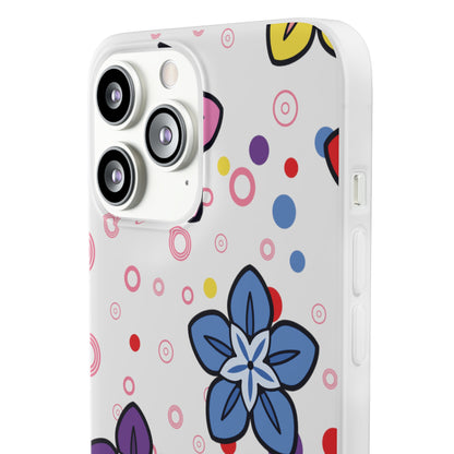 Retro Colorful Flowers Flexi Cases for IPhone and Samsung