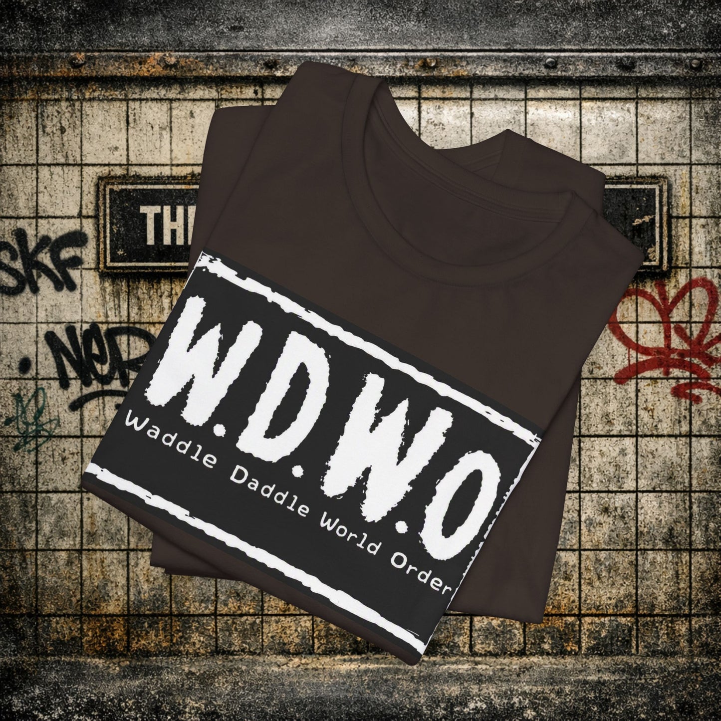 W.D.W.O. Graphic Tee — "Waddle Daddle World Order" The GreaseMan Awakens T‑Shirt