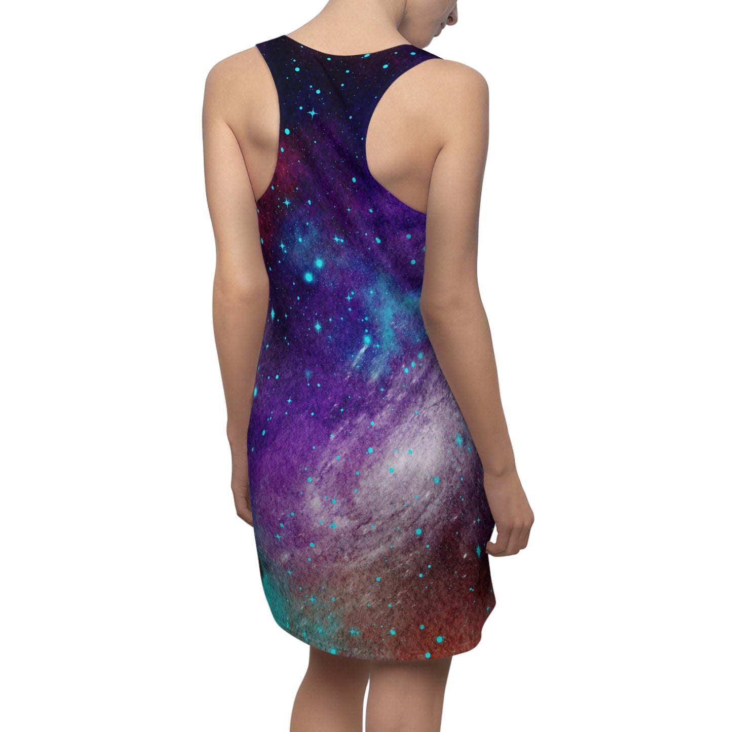 Outer Space Out of this World Women's Cut & Sew Racerback Dress (AOP)