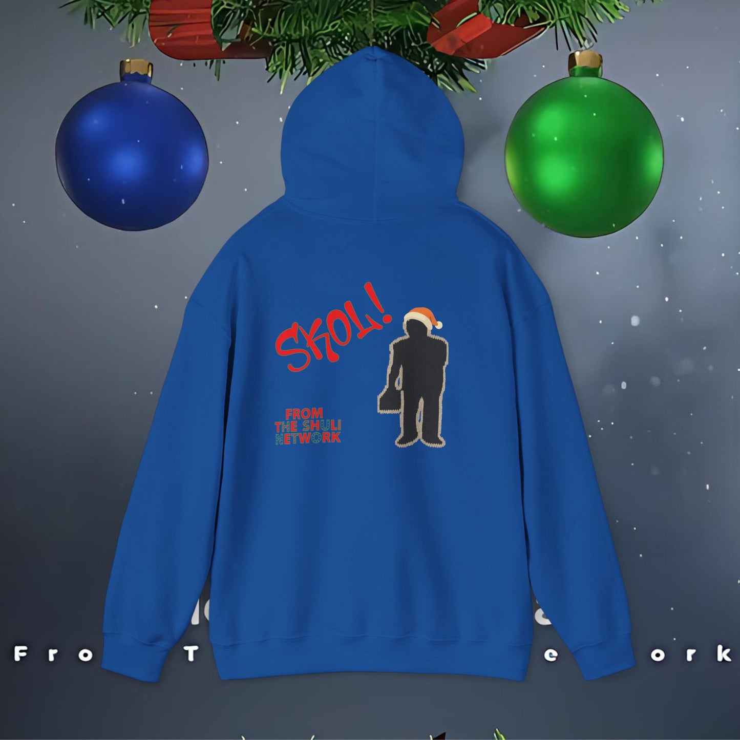 Merry Sessmas Hoodie – Festive "Skol" Holiday Graphic Sweatshirt