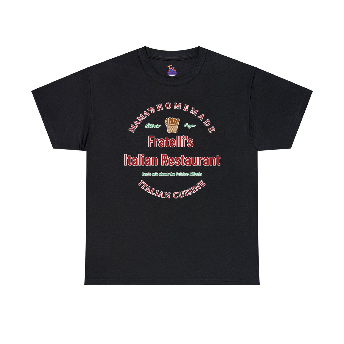 Fratelli's Italian Restaurant Unisex Heavy Cotton Tee Fratelli's Goonies Tee Movie Magic Fashion Comedy Goonies Nostalgia