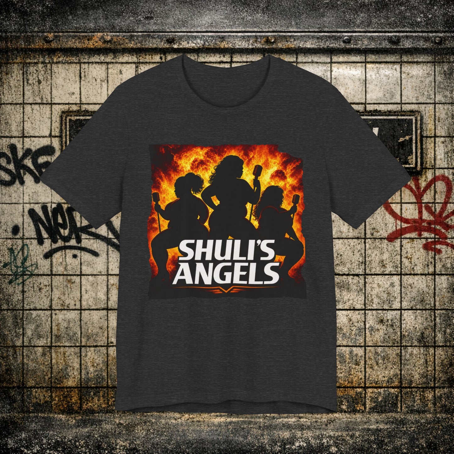 Shuli’s Angels: Operation Laugh & Disorder Graphic Tee — Retro Silhouette Vibe Shirt