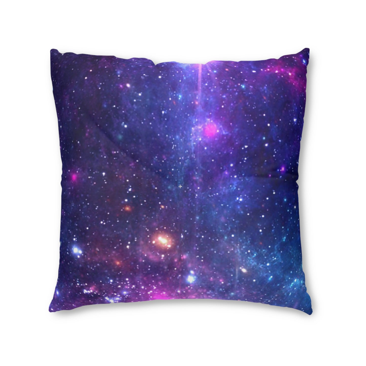 Purple Beyond the Stars Outer Space Out of this World Tufted Floor Pillow, Square