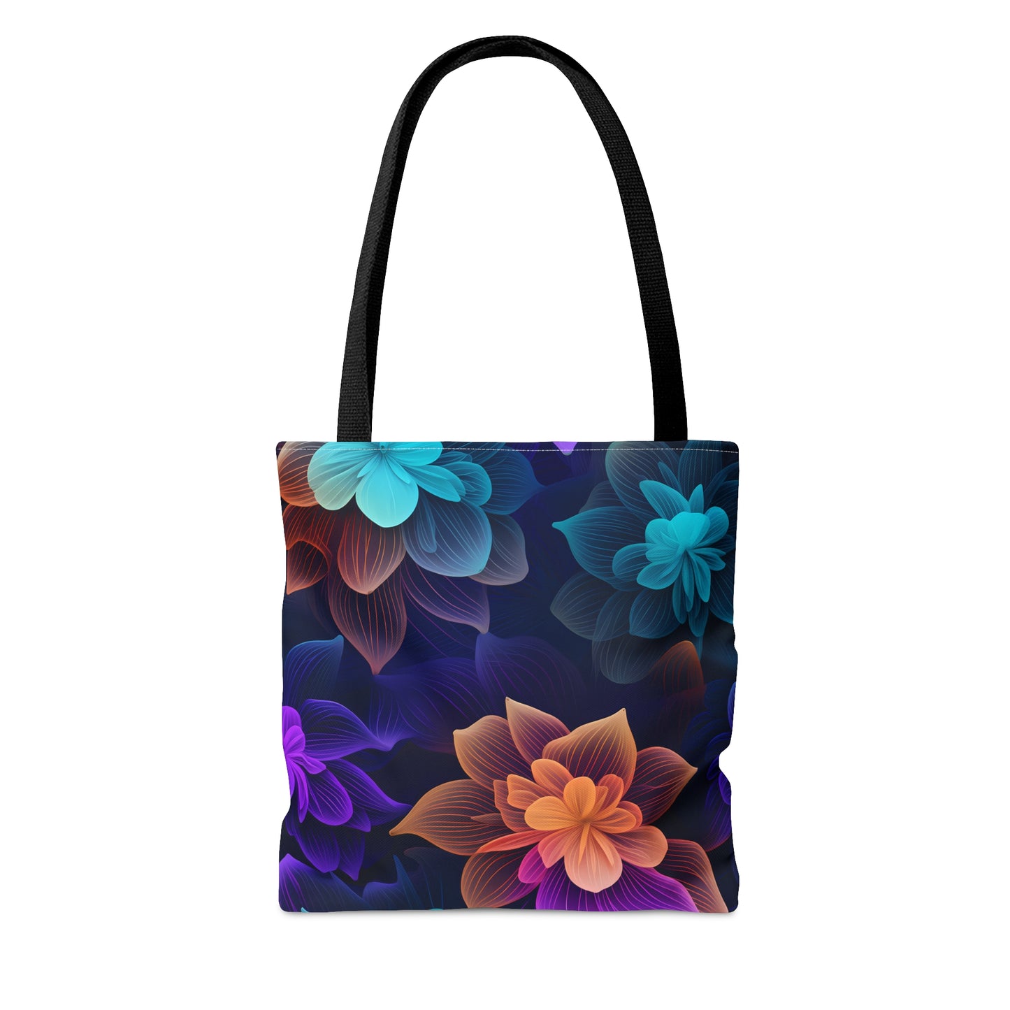 Playful Neon Garden All Over Print Tote Bag