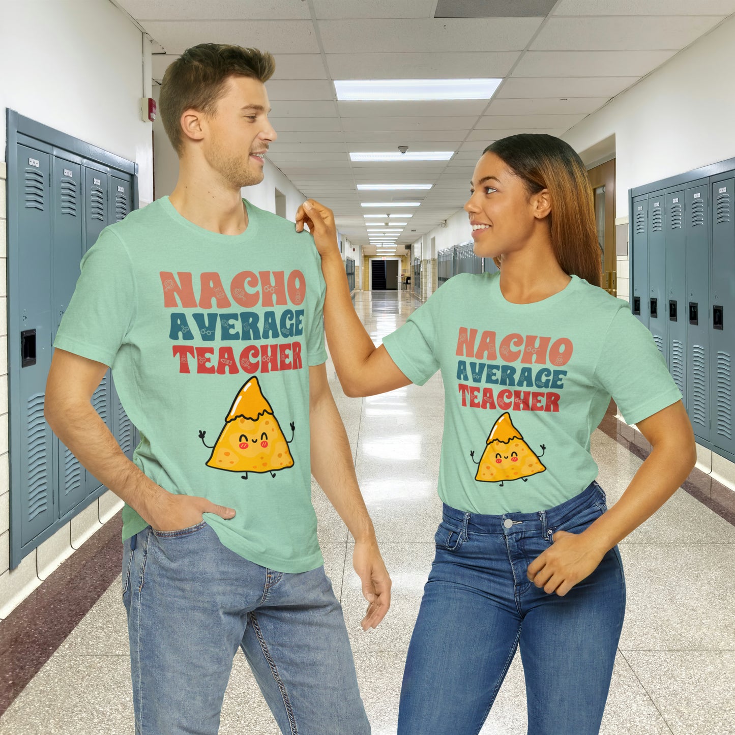 Nacho Average Teacher Back To School Unisex Jersey Short Sleeve Tee, Gifts for teachers, Gifts for Him, Gifts For Her,