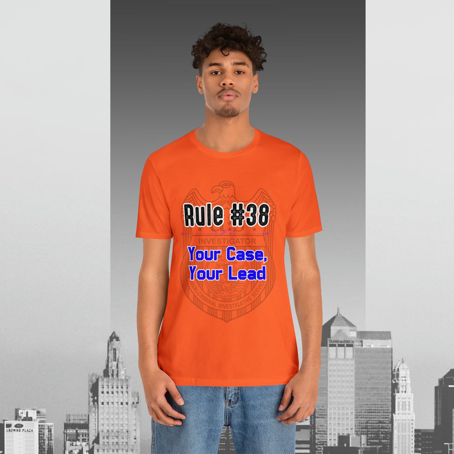 Rules of Gibbs #38 Your Case, Your Lead Unisex Jersey Short Sleeve Tee