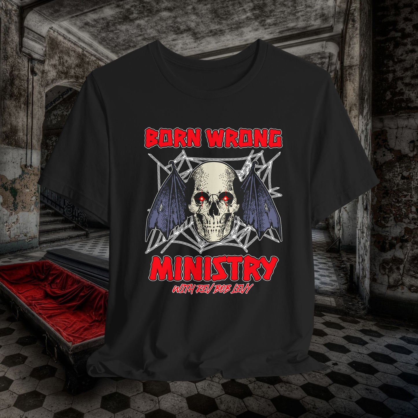 Born Wrong Ministry with Rev Bob Levy Tee #levyverse Comedy In Multiple Sizes