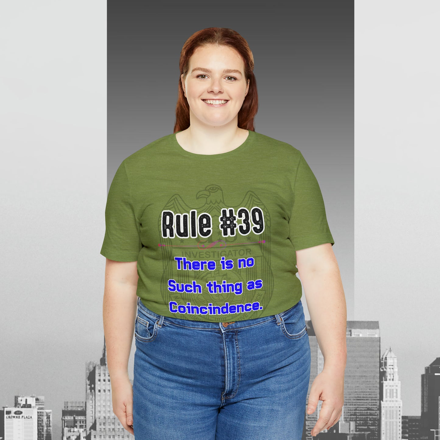 Rules of Gibbs #39 There is no such thing as a Coincidence Unisex Jersey Short Sleeve Tee