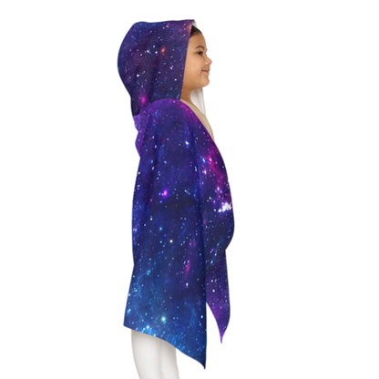 Purple Beyond the Stars Outer Space Out of this World Youth Hooded Towel