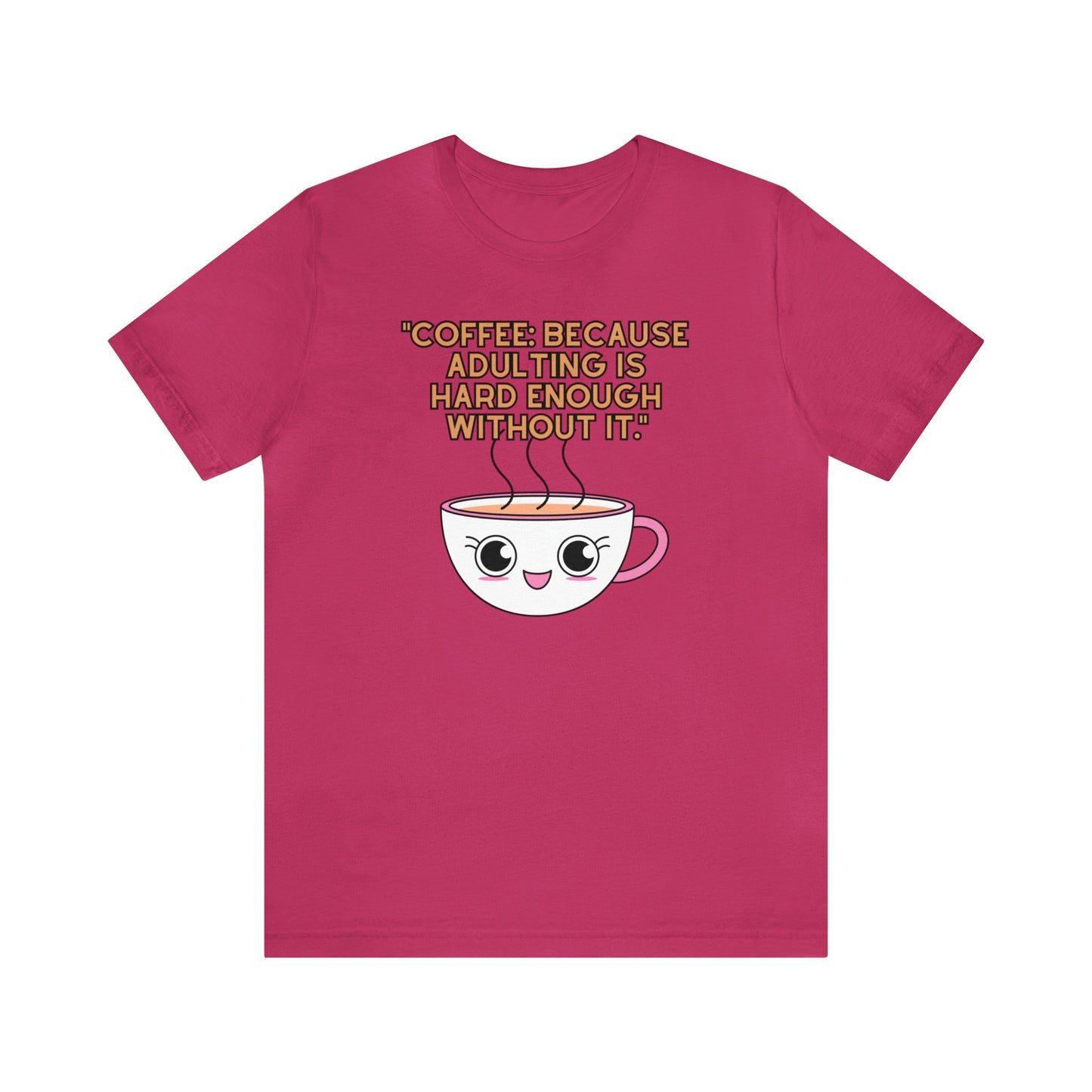 Funny Coffee Unisex Jersey Short Sleeve Tee, Caffeine Couture, Morning Laughter Apparel, Espresso Yourself , Brew-tiful Quips Shirt 46