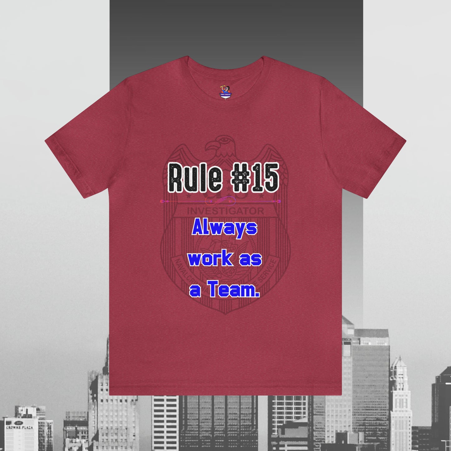 Rules of Gibbs #15 Always work as a Team Unisex Jersey Short Sleeve Tee