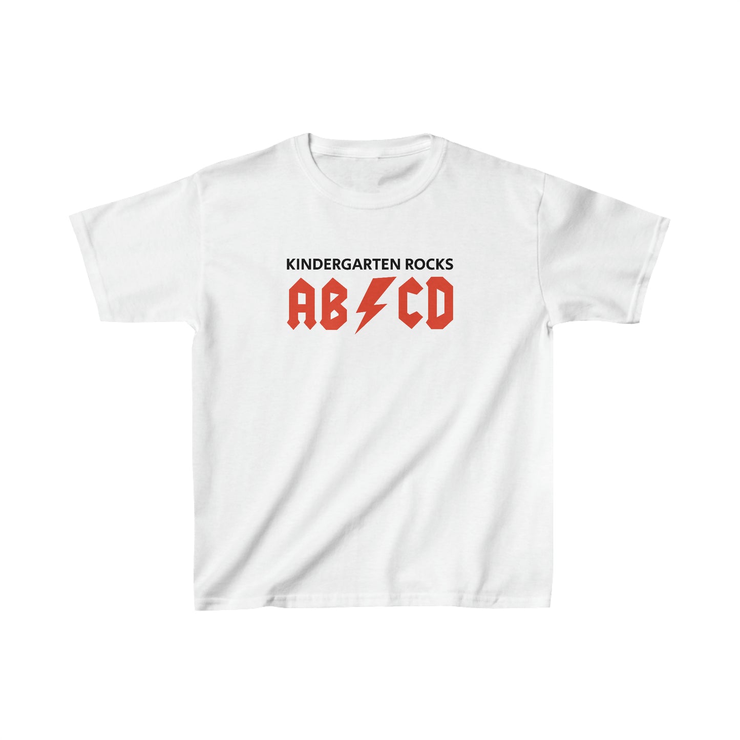 Kindergarten Rocks ABCD Kids Heavy Cotton Tee