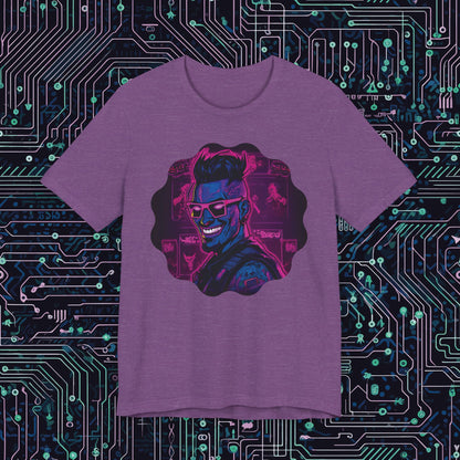 The Future is now Cyber Punk Guy Unisex Jersey Short Sleeve Tee