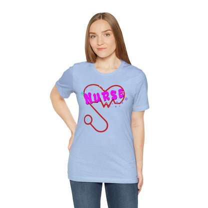Nurse Love Unisex Jersey Tee Bella+Canvas 3001 Healthcare Gift Medical Students, Soft Fabric, Various Sizes Available