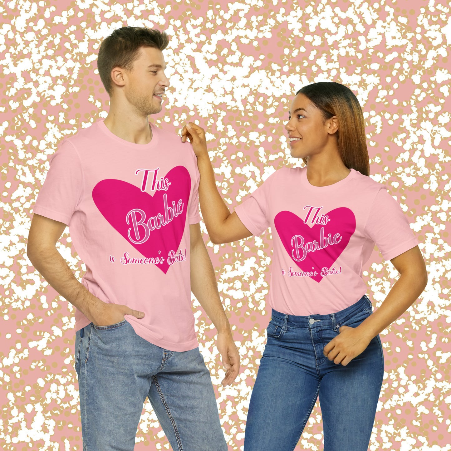 This Barbie is Someone's Bestie Unisex Jersey Short Sleeve Tee gifts for her