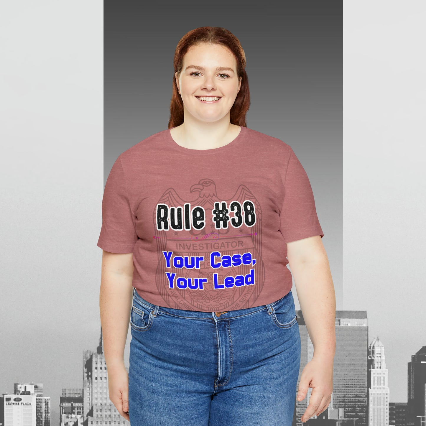 Rules of Gibbs #38 Your Case, Your Lead Unisex Jersey Short Sleeve Tee