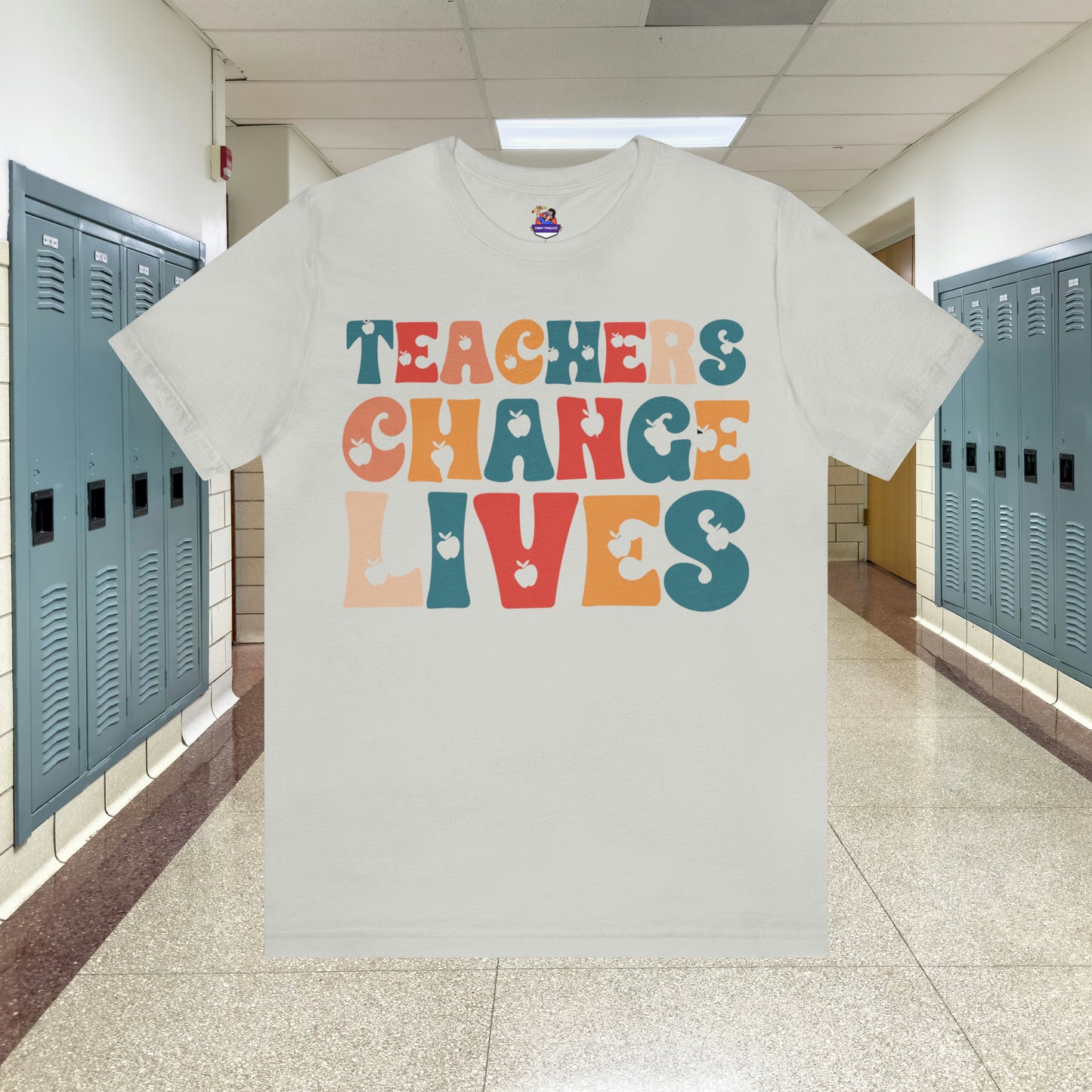 Colorful Teachers Change Lives Back to School Unisex Jersey Short Sleeve Tee Gifts for him, Gifts for Her