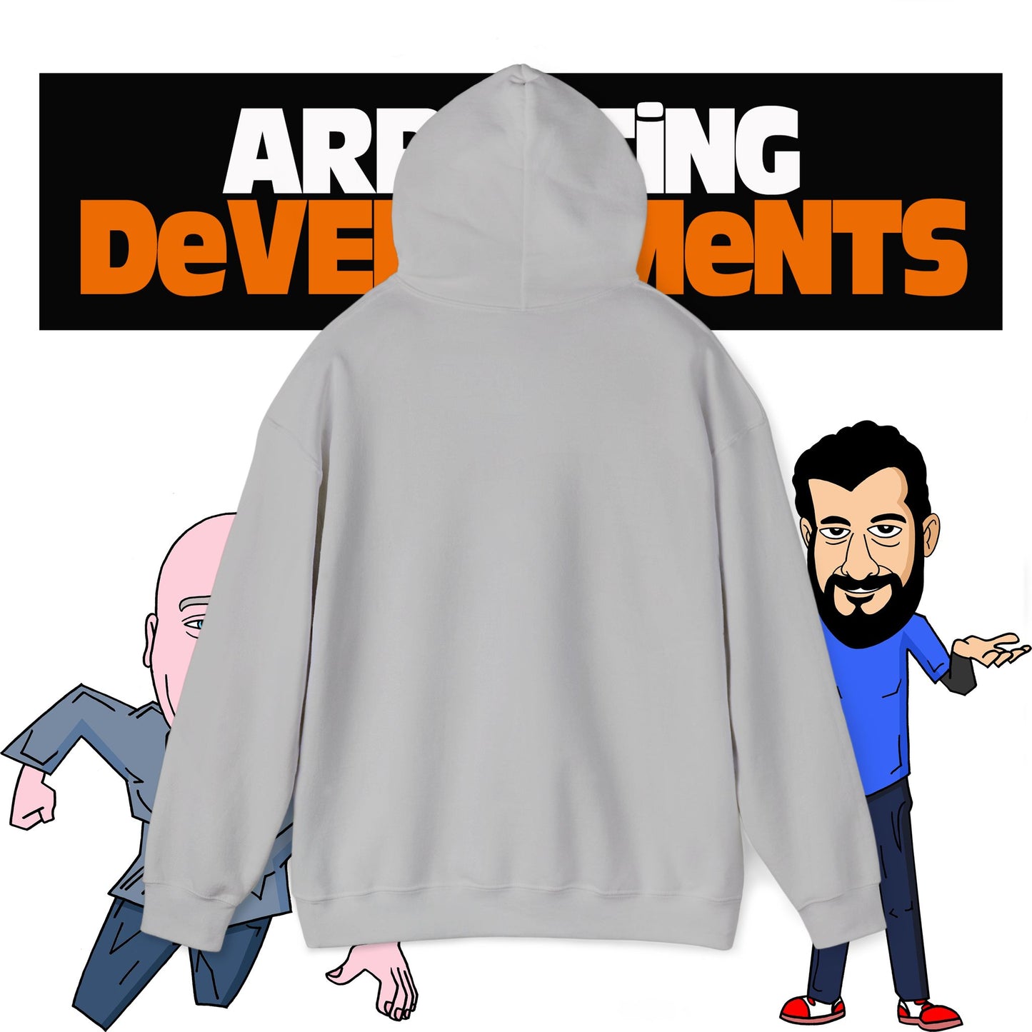Arresting Developments Chaos Embroidered Hoodie – Official Podcast Merch for True Crime & Dabbleverse Fans Unisex Heavy Blend™ Hooded Sweatshirt