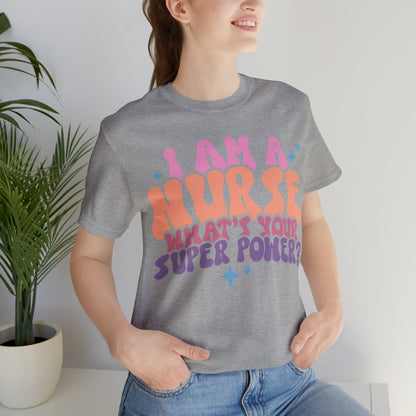 Comfy and Stylish Bella+Canva 3001 Nurse T-Shirt: Perfect Gift for Professionals & Nursing Students, Soft Fabric, Various Sizes Available