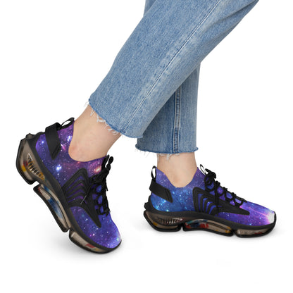 Purple Beyond the Stars Outer Space Out of this World Women's Mesh Sneakers