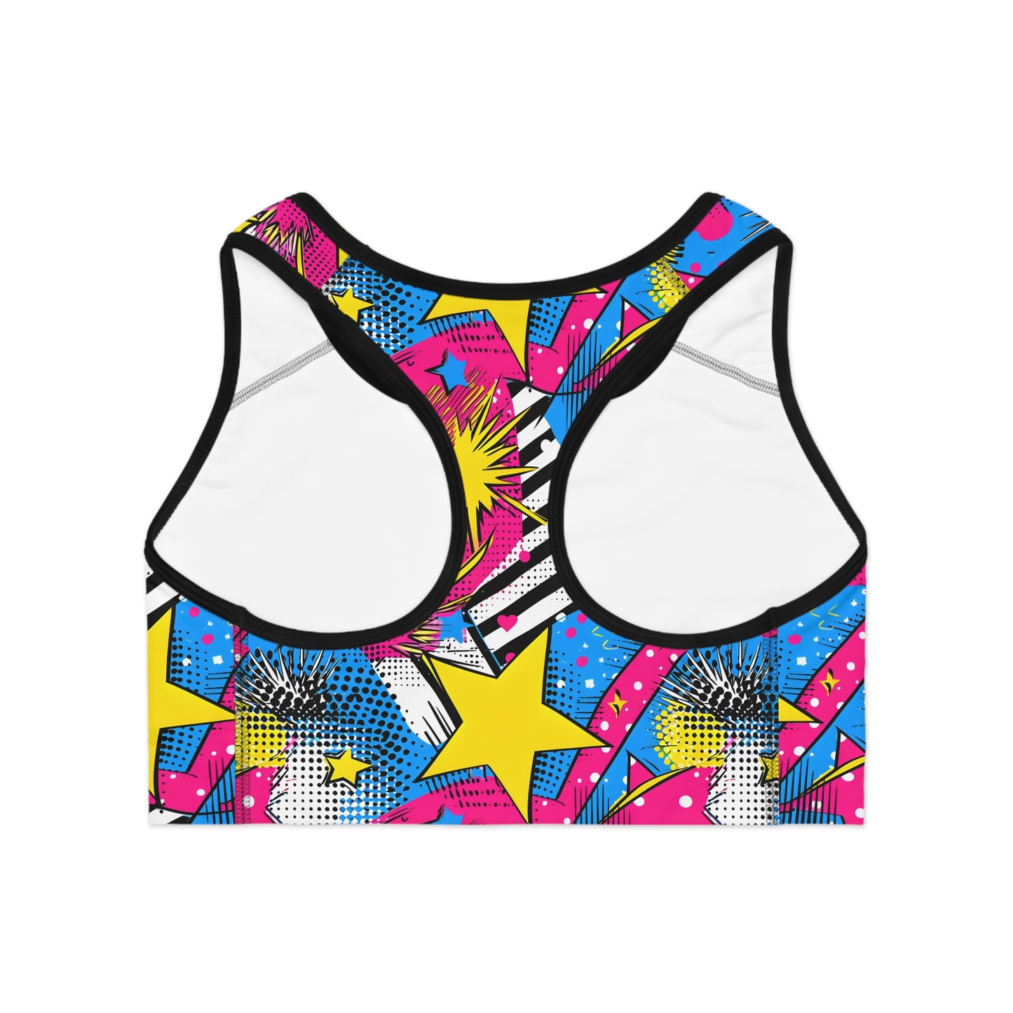 Vibrant Abstract Pop Art Women's Sports Bra (AOP)