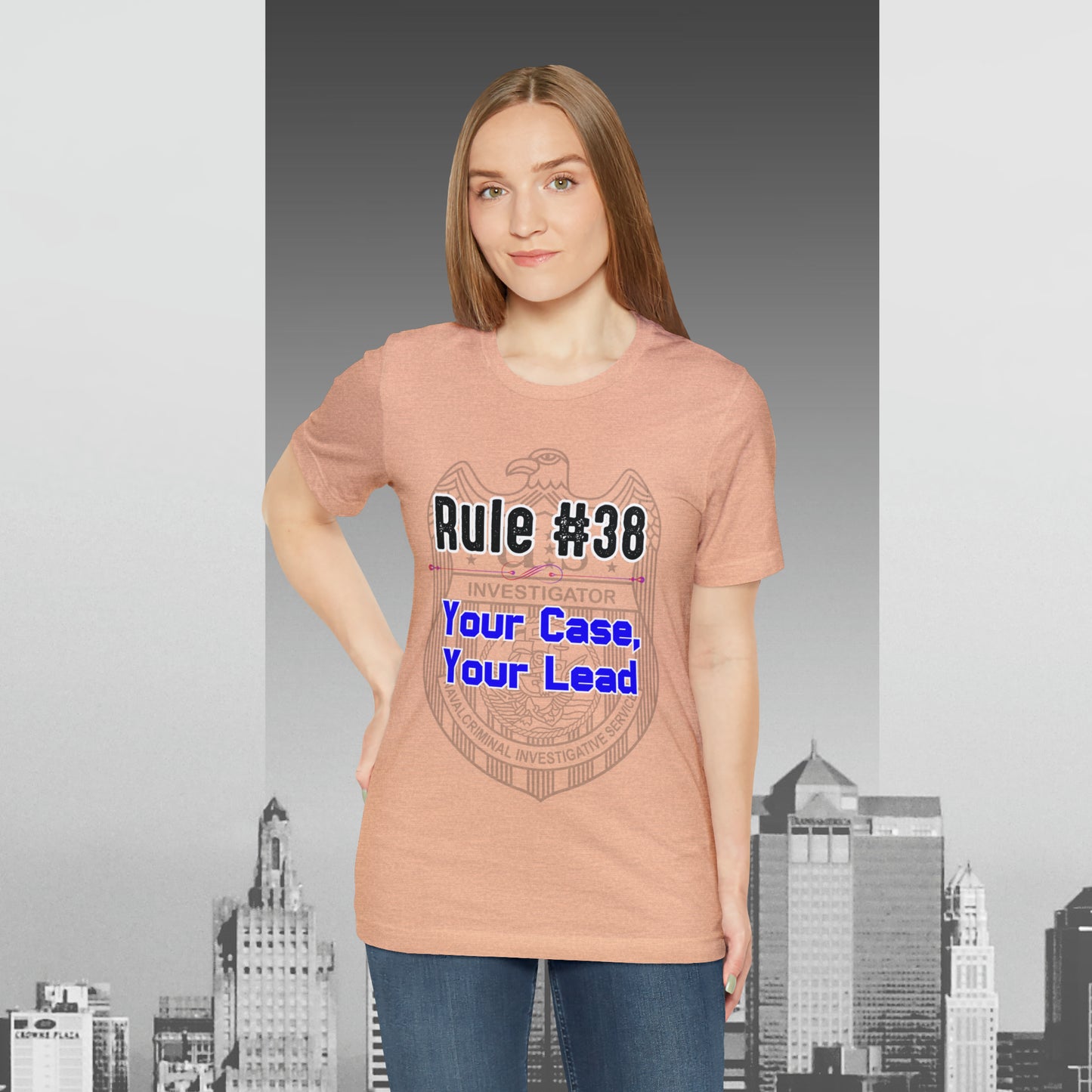 Rules of Gibbs #38 Your Case, Your Lead Unisex Jersey Short Sleeve Tee