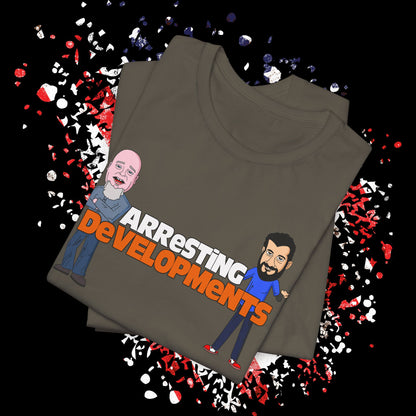 Arresting Developments Tee - Unisex Jersey Short Sleeve Shirt, Funny Graphic Tee, Gift for Detectives, Crime Show Lovers, Casual Wear