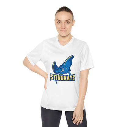 Custom Name, Women's Performance V-Neck T-Shirt