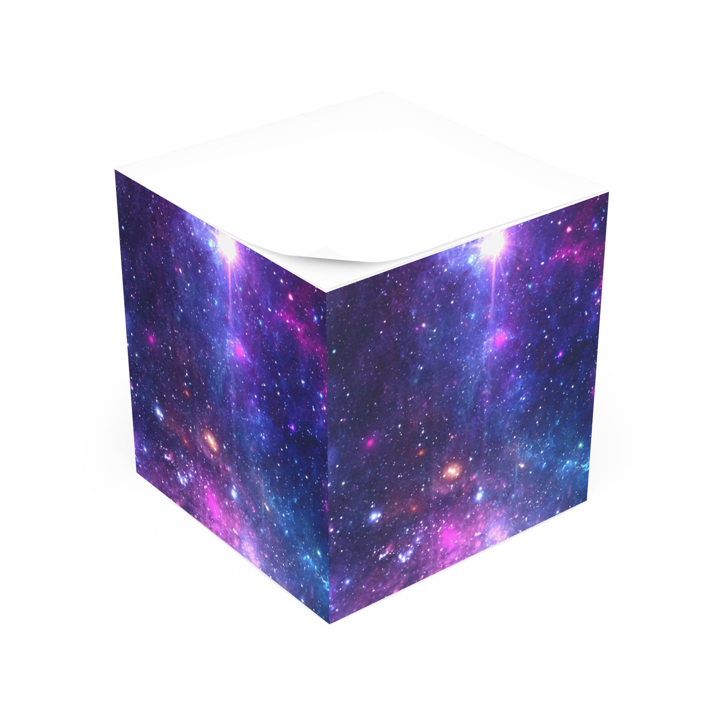 Purple Beyond the Stars Outer Space Out of this World Note Cube