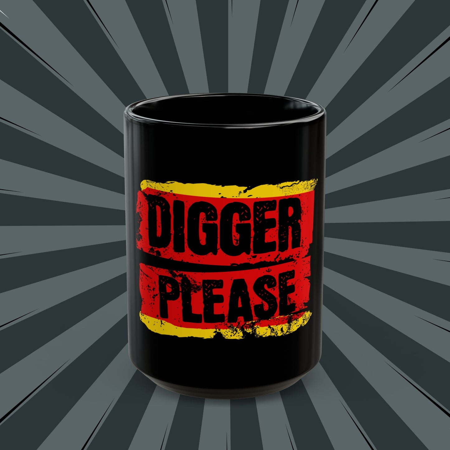 Digger Mug for Shuli Network Lovers, Gift for Builders, Coffee Mug, 11oz or 15oz, Perfect for Birthdays, Work, or Truck Enthusiasts