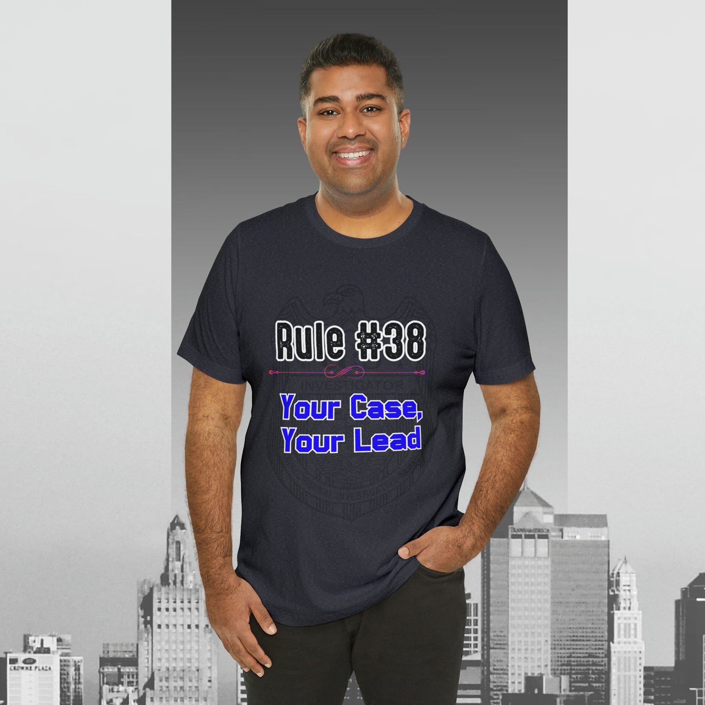 Rules of Gibbs #38 Your Case, Your Lead Unisex Jersey Short Sleeve Tee