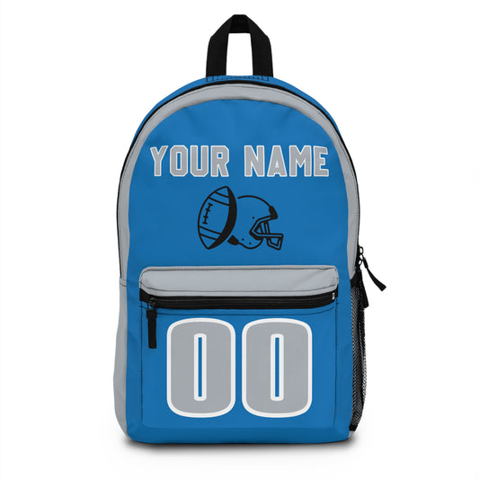 Detroit Football Team / "Custom Name" and "Custom Number" Backpack