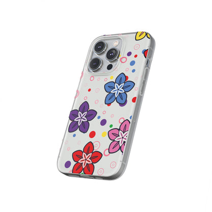 Retro Colorful Flowers Flexi Cases for IPhone and Samsung